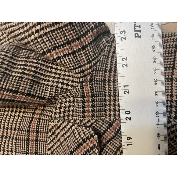 Abercrombie & Fitch Plaid Jacket Shacket Women sz M Oversize Long Sleeve Button - Picture 9 of 13